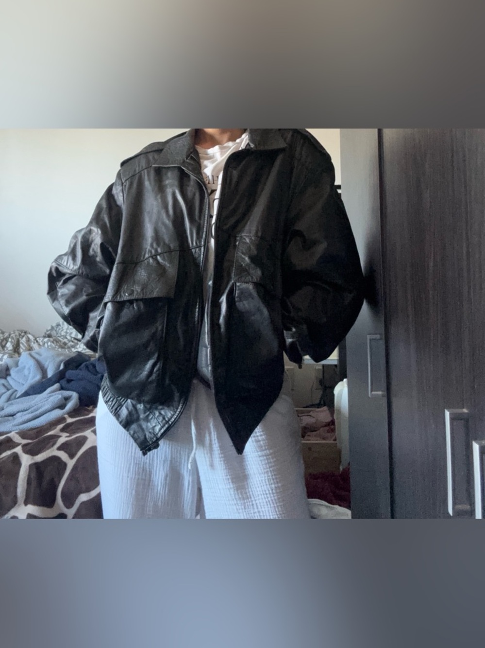 Moto Black Leather jacket